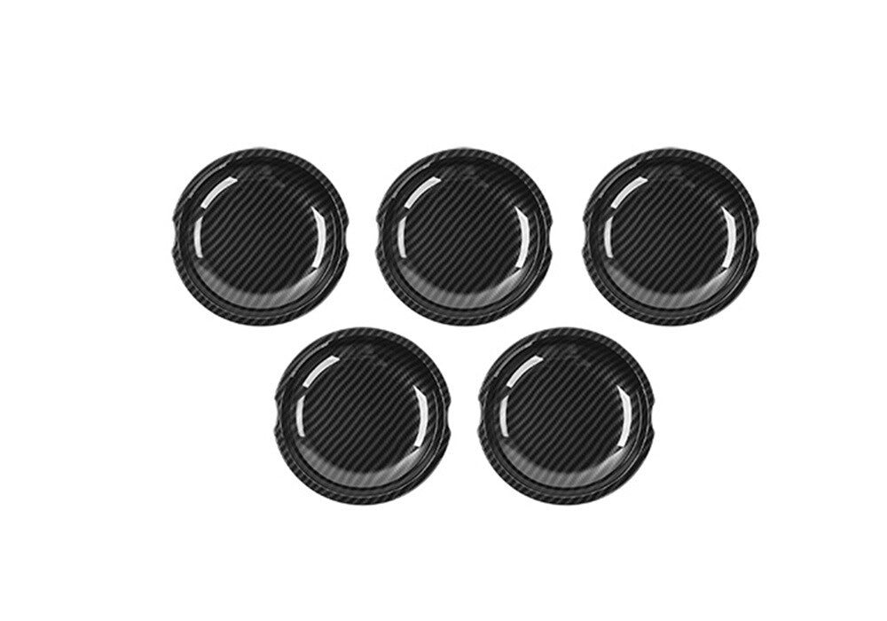 for Jeep for Wrangler JK 4Dr 2007-17 Side Tailgate Door Handle Bowl Trim ABS Carbon