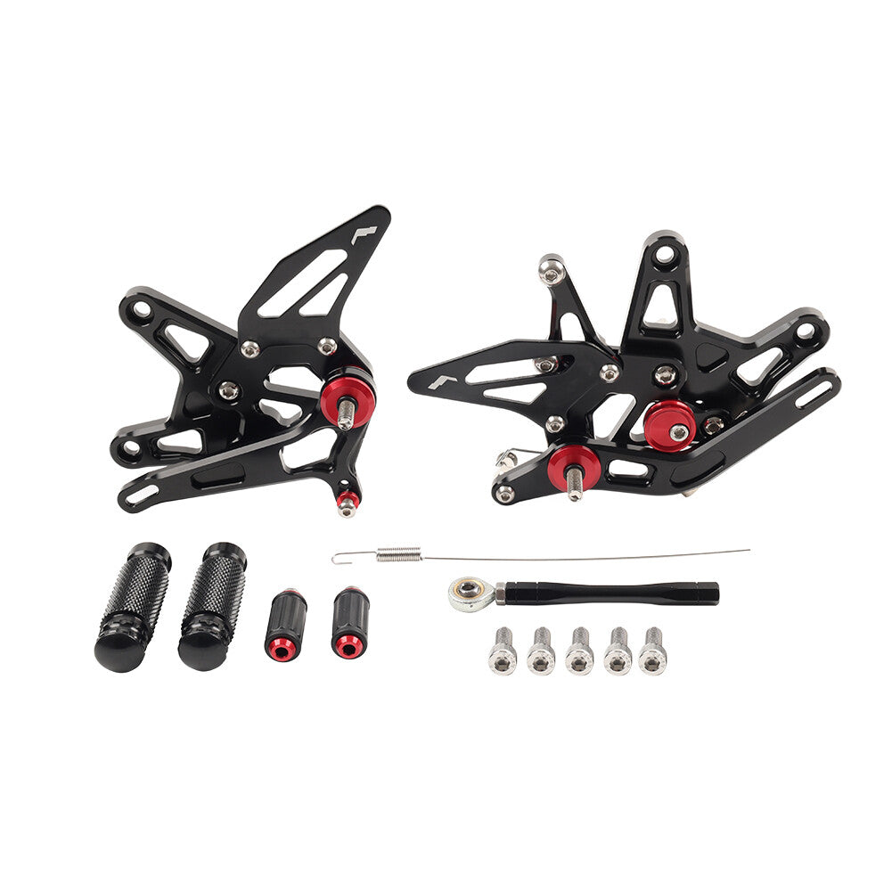 Fit for Kawasaki ZX-6R 22-24 Motorcycle Foot Peg Rearsets Pedal Adjustable Footrests