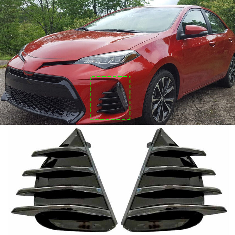LH RH for Toyota for Corolla SE XSE 2017 2018 2019 Front bumper Fog lamp cover trim