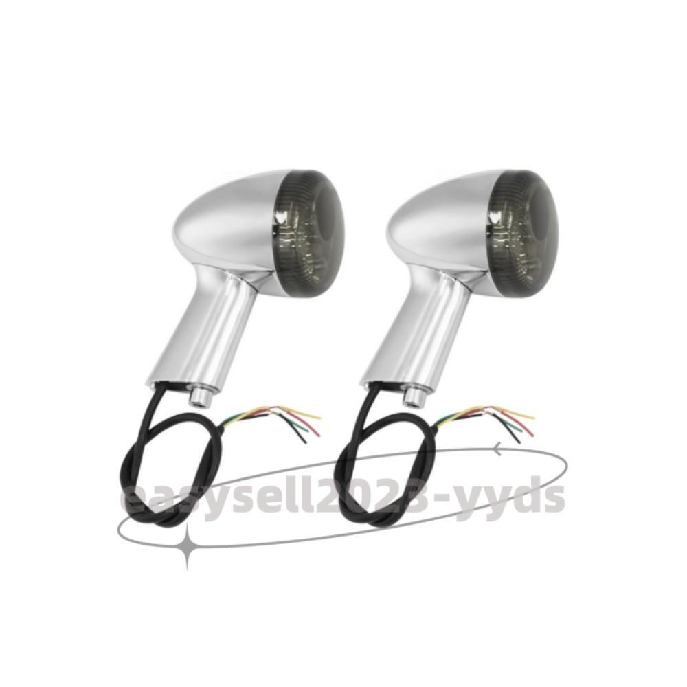 2X Chrome Rear Turn Signals LED Light Fit for Harley Sportster 883 1200 1992-up