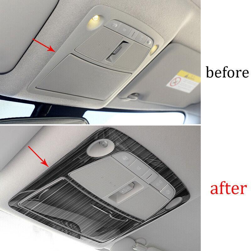 for Nissan Sentra 2013-2019 Black Titanium Front Reading Light Lamp Frame Trim