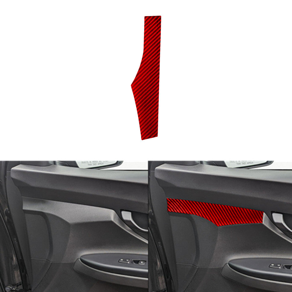 Red Carbon Fiber Passenger Door Panel Trim Cover for Hyundai for Veloster JS 2019-22