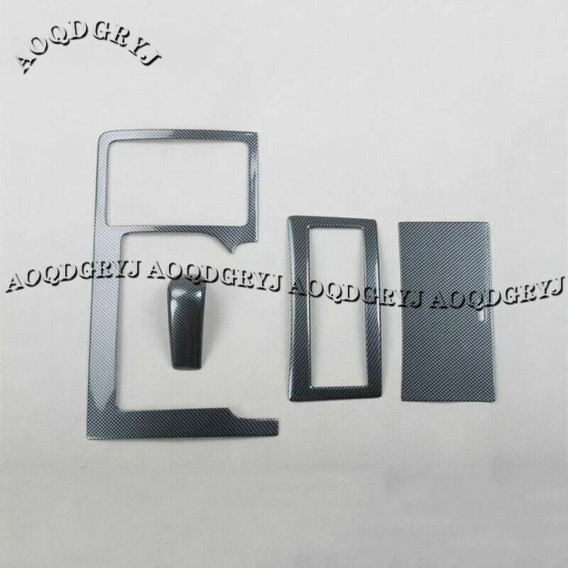 Carbon ABS Gear Shift Panel Moulding Cover Trim for Toyota Prado 2.7L 2010-2017