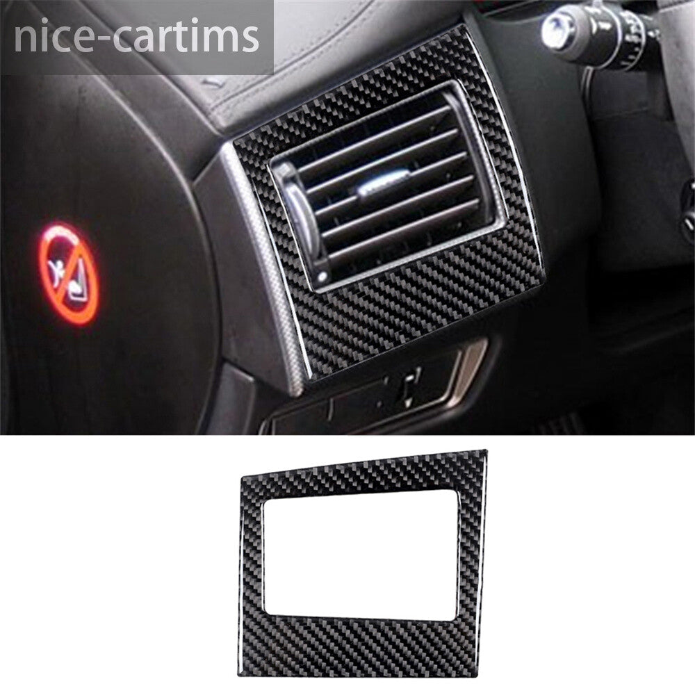 Carbon Fiber Steering Wheel Left Air Vent Outlet Cover Fit for Jaguar XF 2009-11
