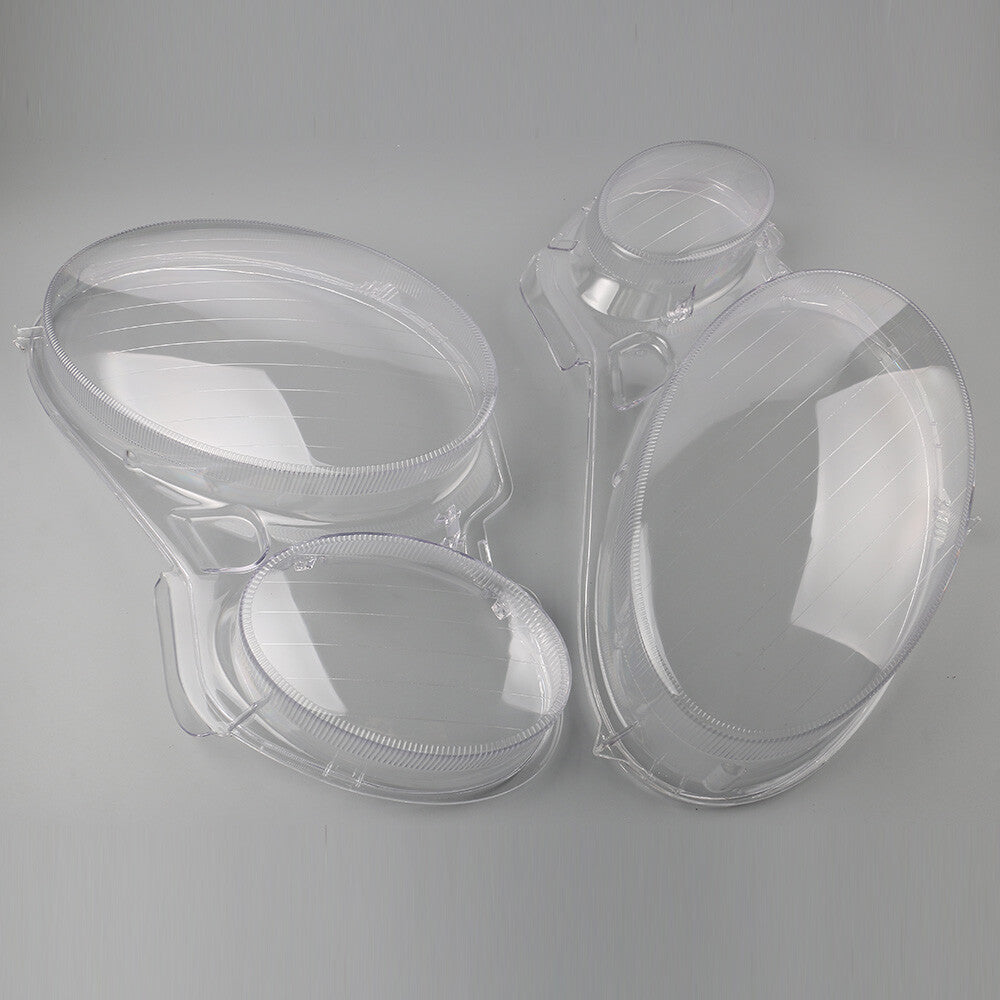 Left and Right Headlight Clear Lens Cover for 02-08 for Mercedes-Benz W211 E240 E200