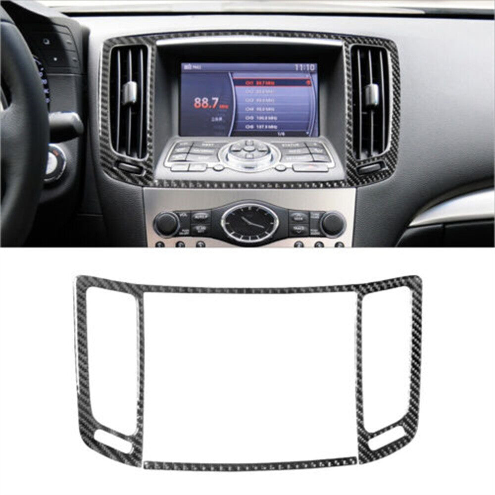 22Pcs Carbon Fiber Car Interior Full Set Trim Kit for Infiniti G37 Sedan 2010-13
