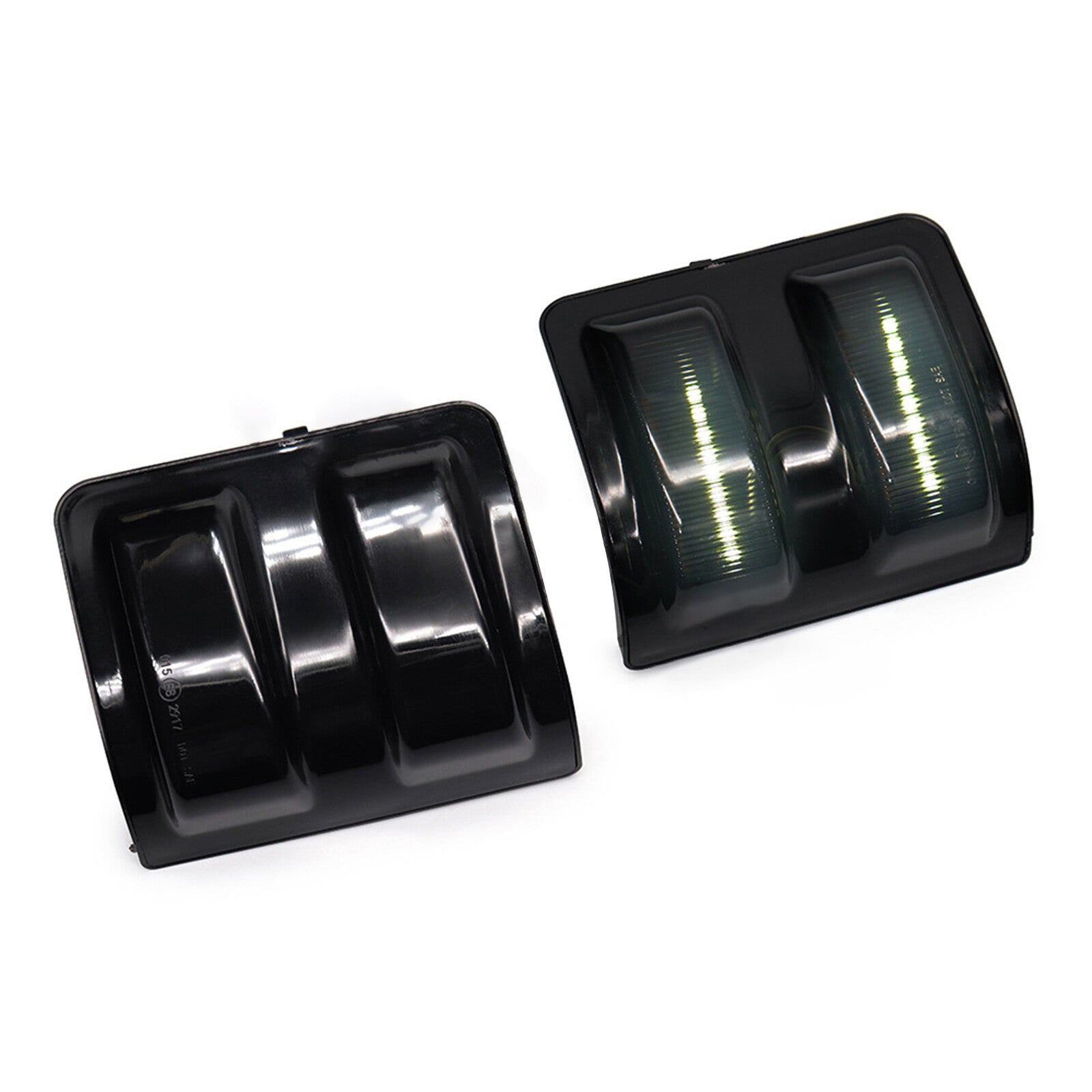 Two LED side mirror marker lights for 2008-2016 for Ford F250, F350, F450, F550 Super Duty-Free.