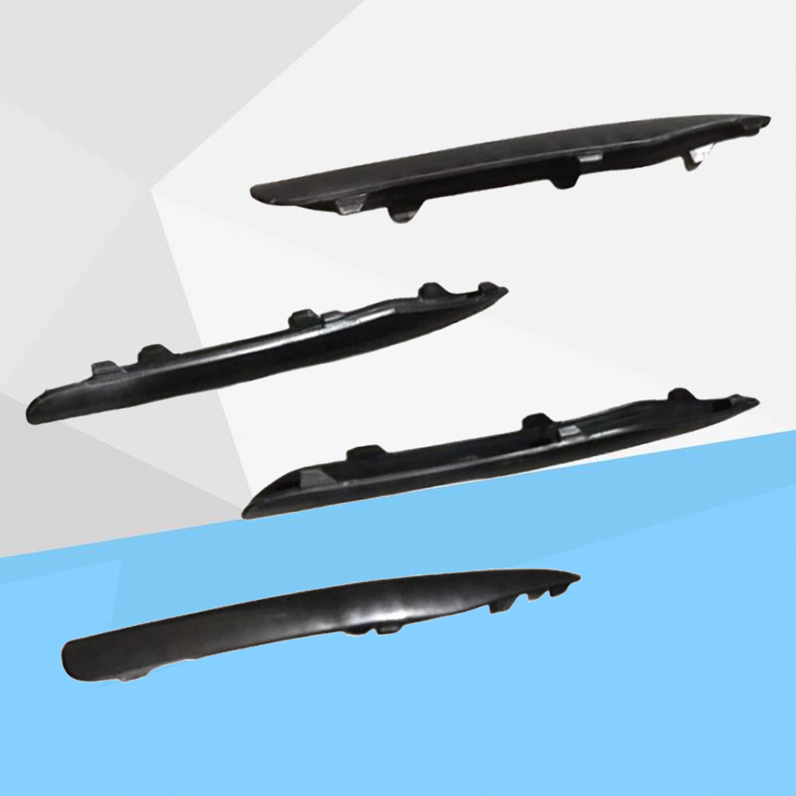 4PCS Front Bumper Grille Trim Black for Porsche for Panamera 970 10-13