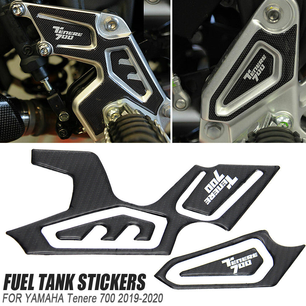 Rubber Pad for Yamaha Tenere700 XTZ700 Rainproof Non-Slip Side Fuel Tank Sticker