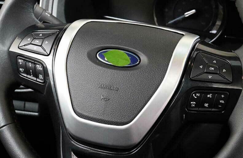 Steering Wheel Sheet Cover Trim 1PCS for Ford Explorer 2011-2019 Matte Silver