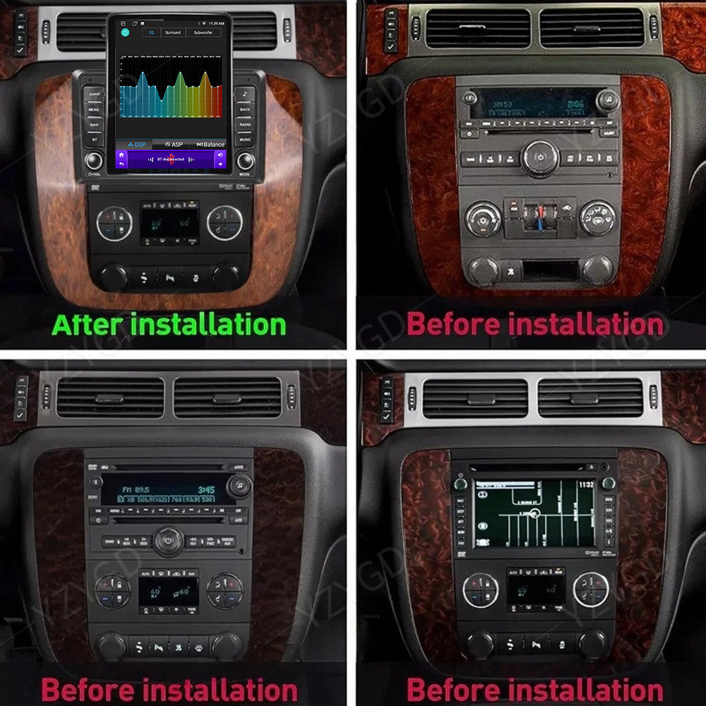 Android Carplay Car Stereo Radio for Chevrolet Silverado LTZ 2007-12 Screen GPS