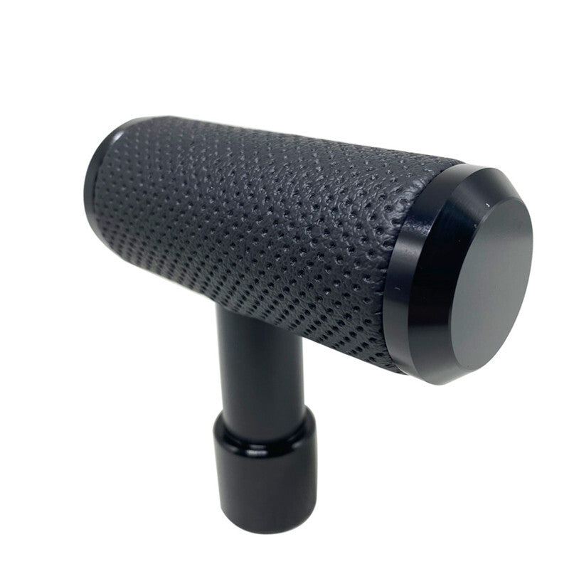 Car Gear Shift PU Leather T-Handle Joy Stick Shift Knob Manual Transmisson Black