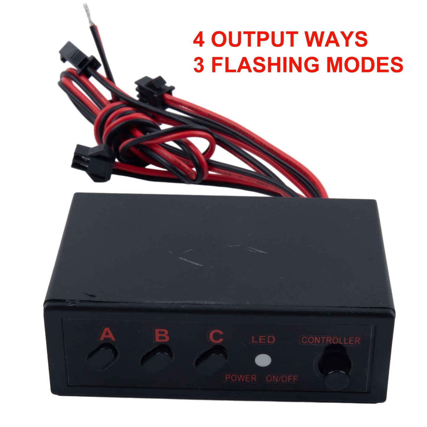 8Ways LED Strobe Flash Light Lamp Flasher Flashing Controller Box UK