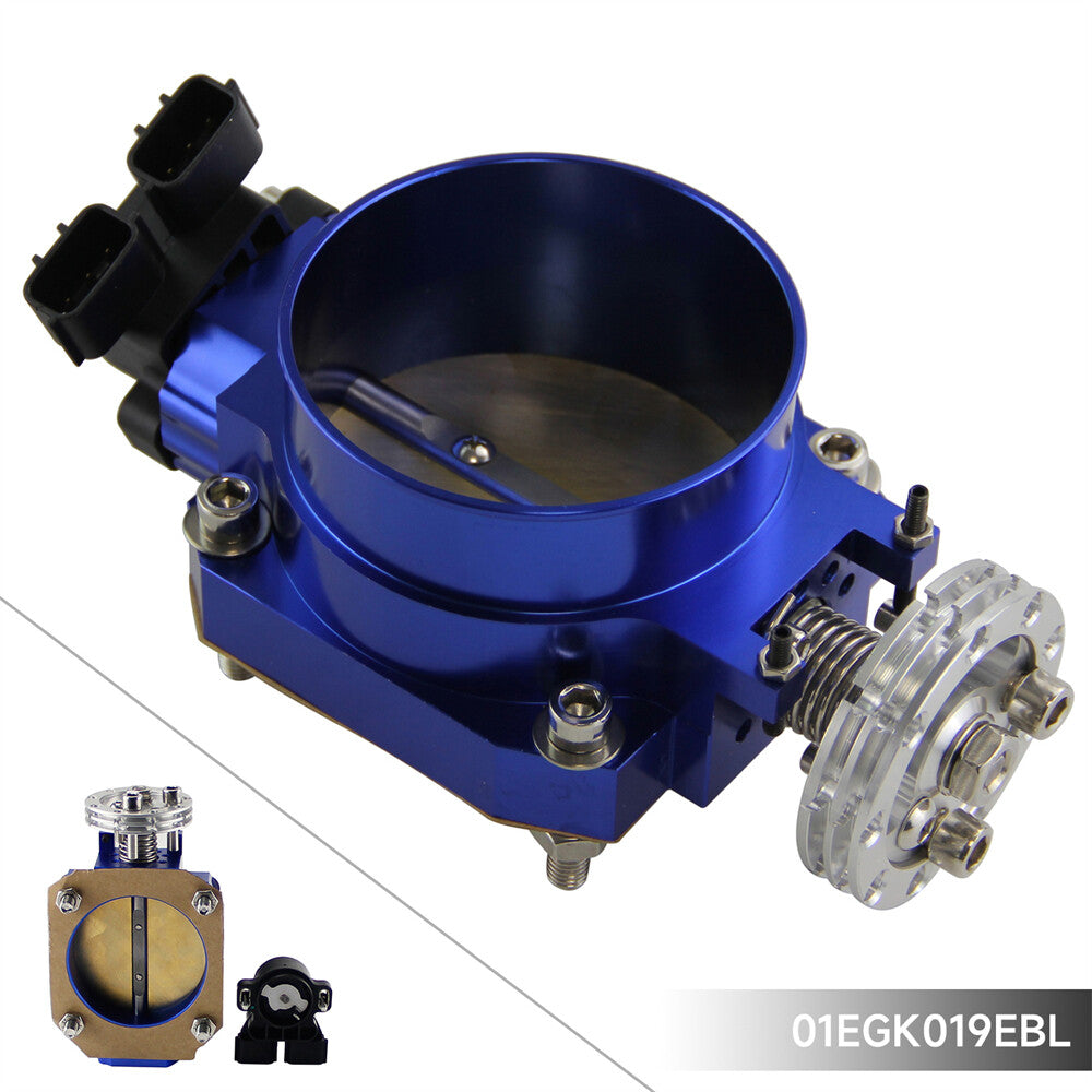 80mm Q45 Throttle Body +TPS for Nissan Skyline R33 R34 RB20DET RB25DET Blue