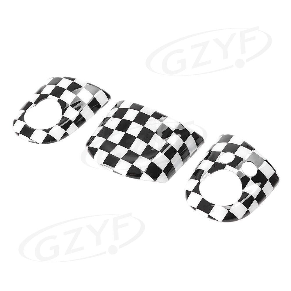 3PCS Car Steering Wheel Cover Decorative Trim Fit for Mini Cooper R55 R56 2007-2020