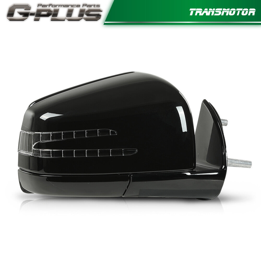 The black right-side passenger mirror is suitable for Mercedes-Benz ML350 GL450 2010 - 2012.