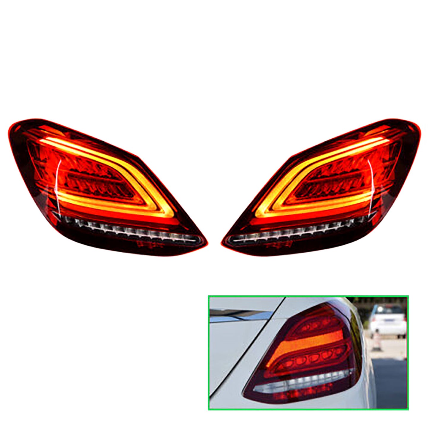 For LED Tail Light 2019 2020 2021 M- for Benz C-Class Sedan Passenger Side 2059065003