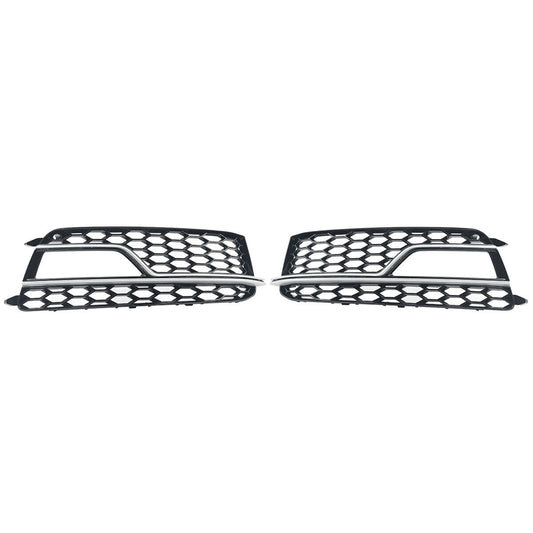 2-piece front bumper fog light cover grille vent cover for Audi A5 S5 S series