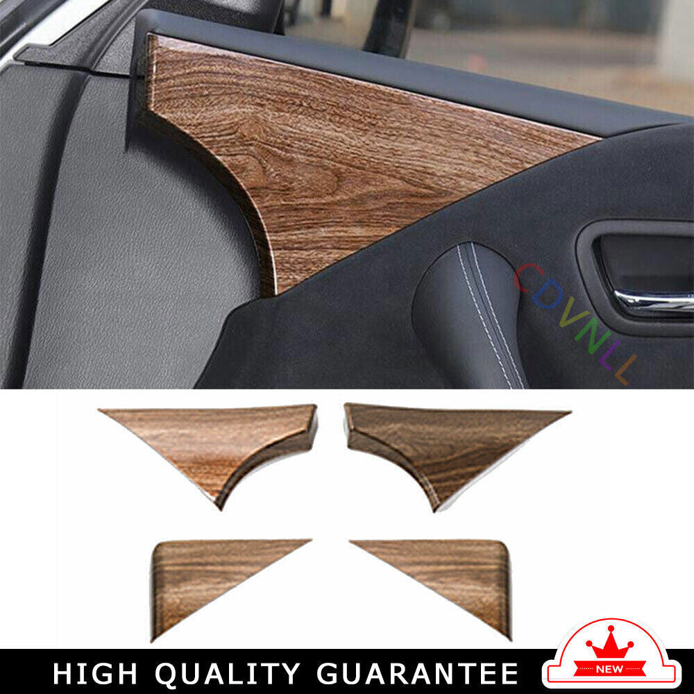 Inner Door Handle Bowl Cover Trim 4PCS for Nissan Armada Y62 2017-20 Wood Grain