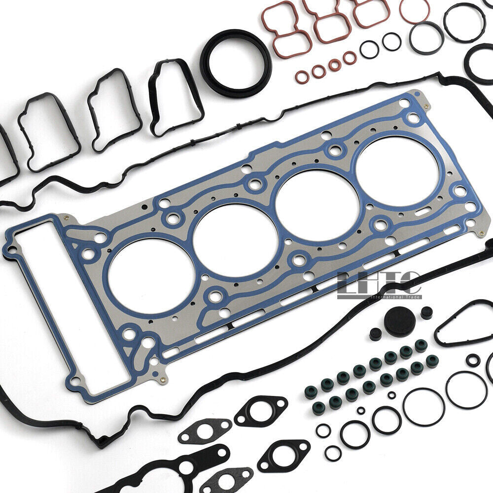 Engine Rebuild Overhaul Gasket Seals Kit w/Pistons Rings Fits for Benz C200 C250