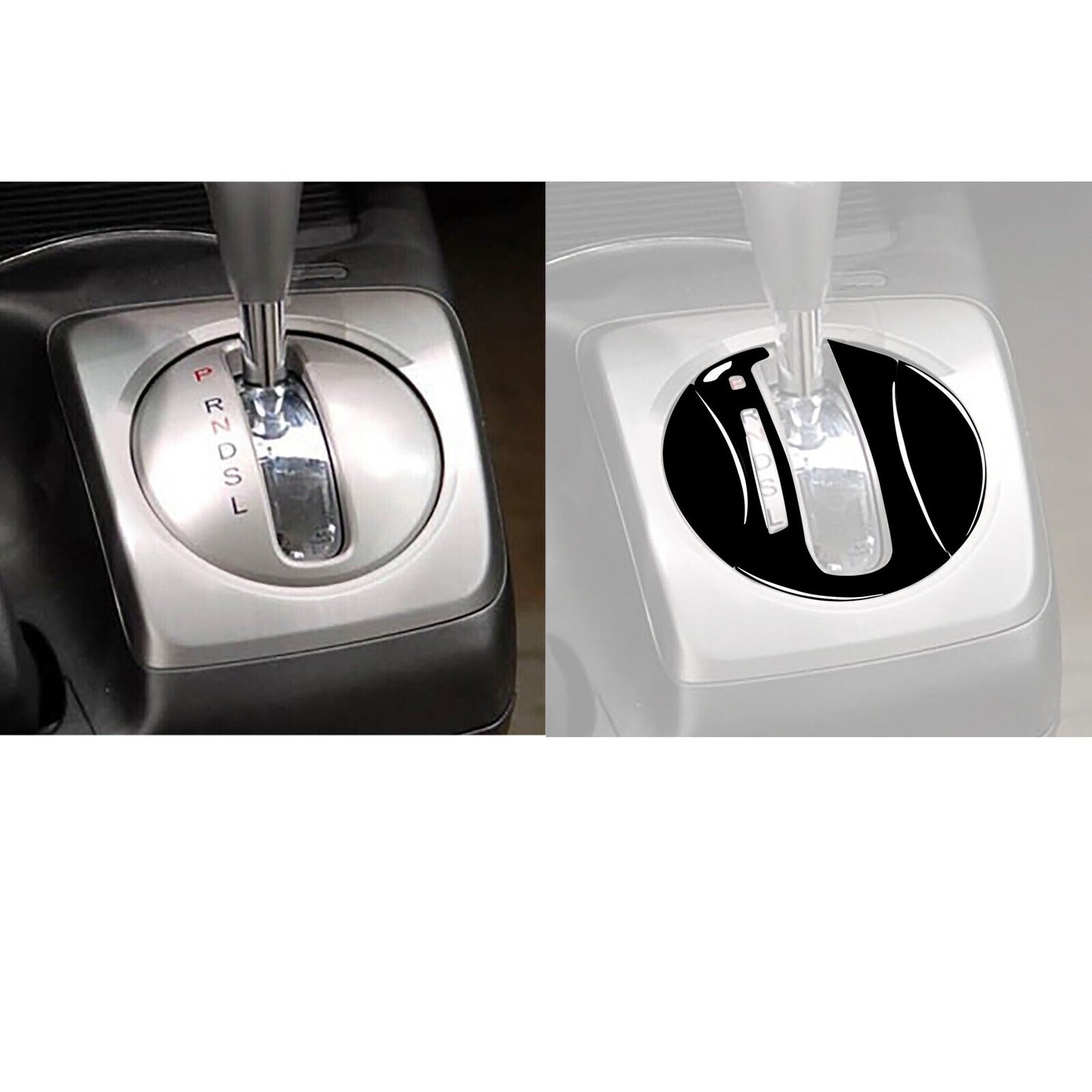 3pcs Piano Black Automatic Gear Shift Cover Trim for Honda for Civic 8th 2006-2011