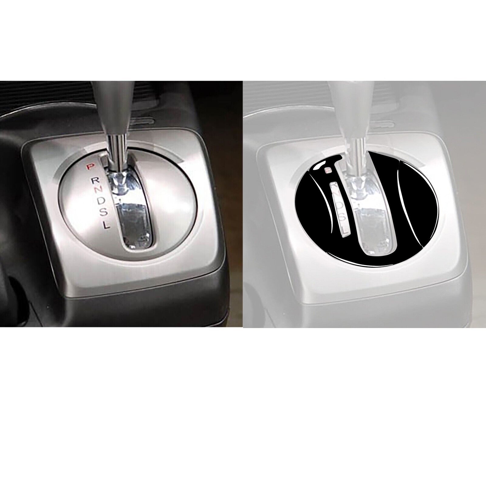 3pcs Piano Black Automatic Gear Shift Cover Trim for Honda for Civic 8th 2006-2011