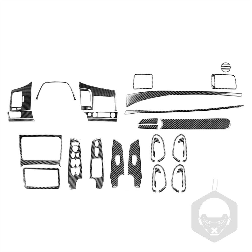 for Honda for Civic 8th Gen 2006-2011 Carbon Fiber Full Interior Set Kit Trim 30PCS
