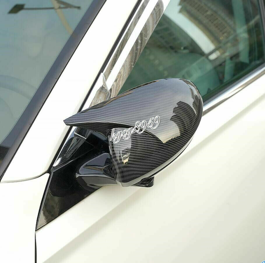 2P for Nissan Altima 2019-2023 Carbon Fiber OX Horn Rear View Mirror Cover Trims