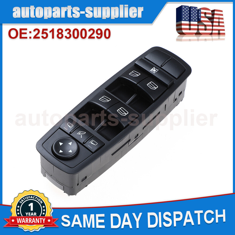 Master Power Window Switch Front Drive Side for 2007-2011 for Mercedes-Benz ML350