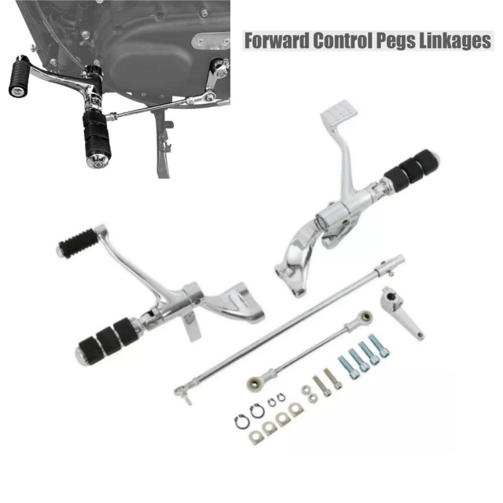 Chrome Forward Control Foot Pegs Levers Linkages for Harley Sportster 1200 12-22
