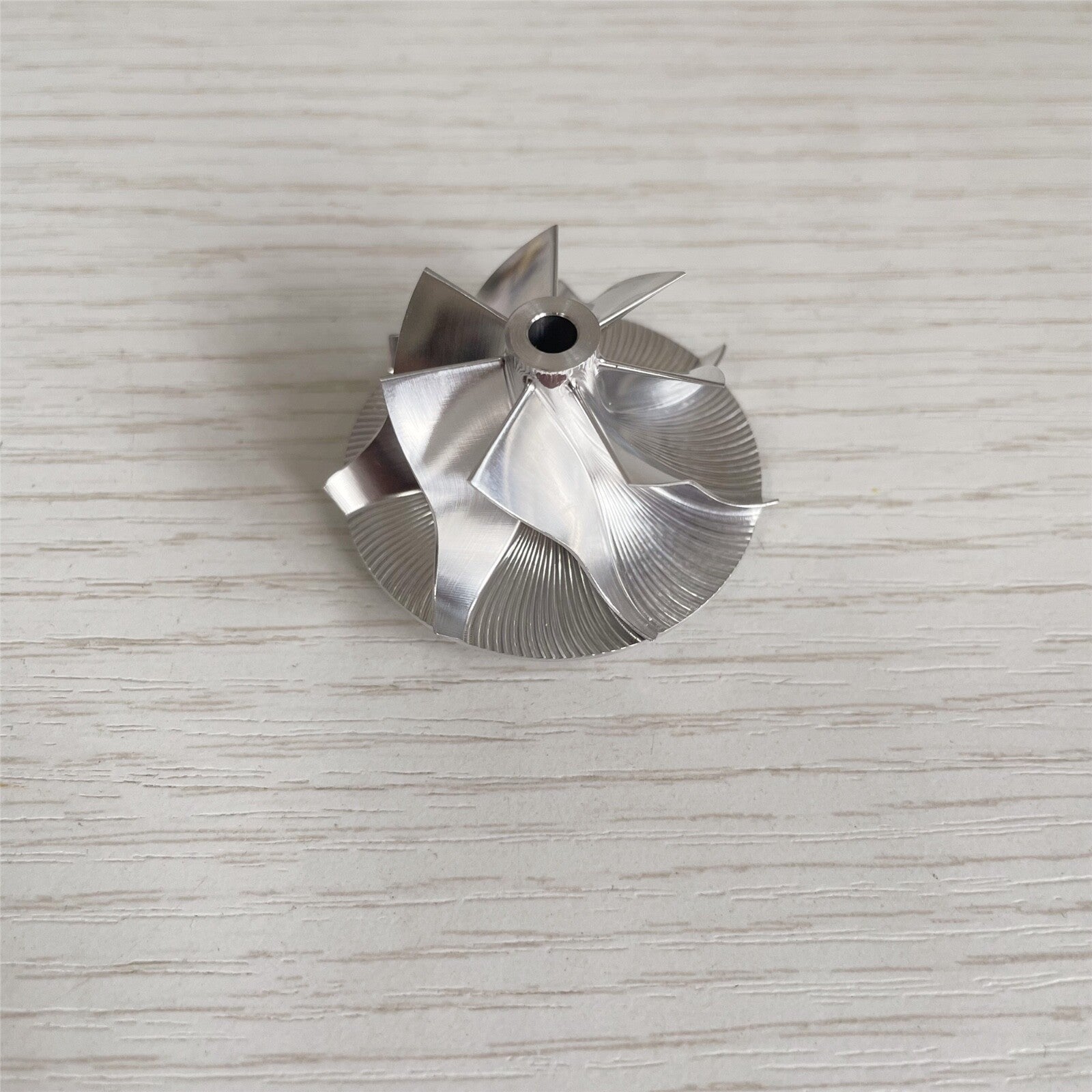 KP35 29.50/41.00mm 1541/2004 7+0 Blade High-Performance Steel Billet Compressor Wheel