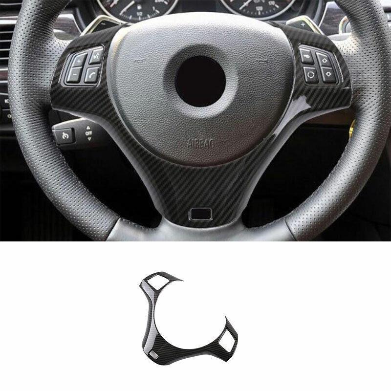 For 2005-2011 2012 for BMW 3-Series E90 Carbon Fiber Steering Wheel Frame Cover Trim