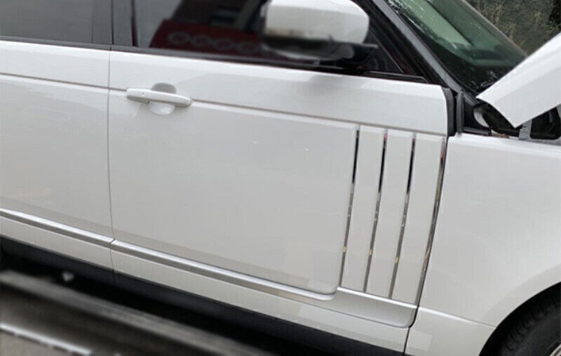 2P Sliver White Side Door Fender Vent Outlet Cover for Range Rover L405 2013-22