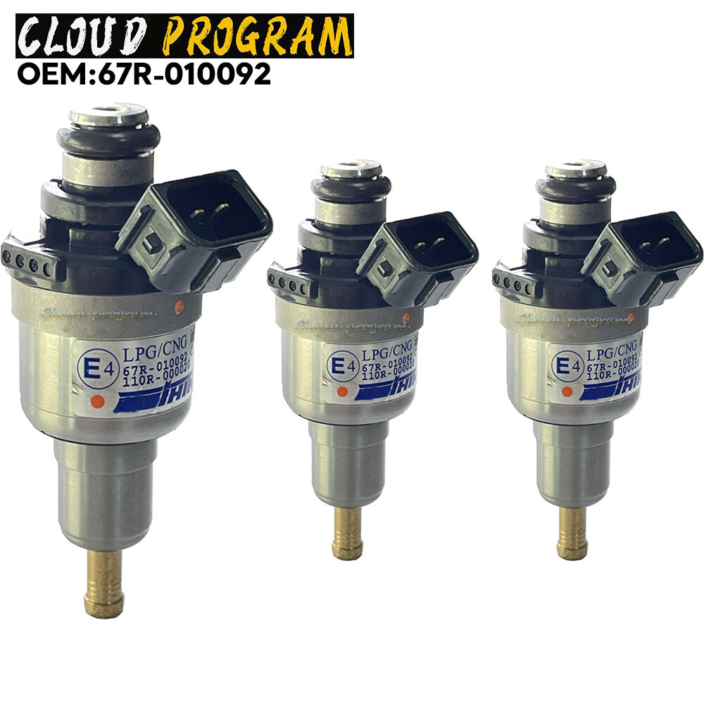 3PC 67R-010092 110R-000020 FOR LPG CNG orange Keihin Fuel Injector