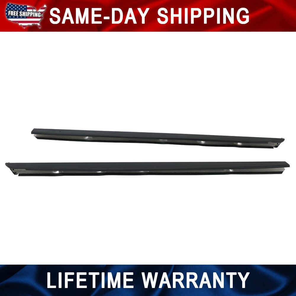 Black Window Molding Trim Weatherstrip Seal Belt 2PC Fit For 99-11 for Ford Ranger