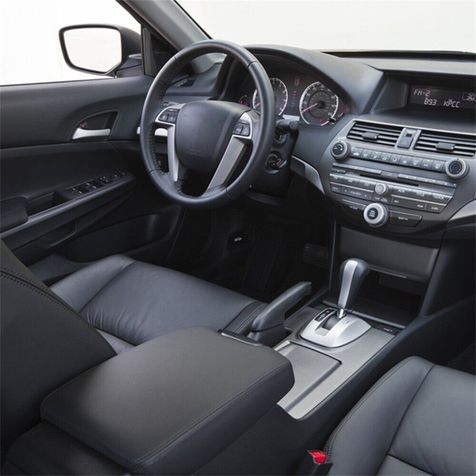 Armrest Black Leather Cover for Honda Cars Accord 2008-12 Sedan Coupe Console