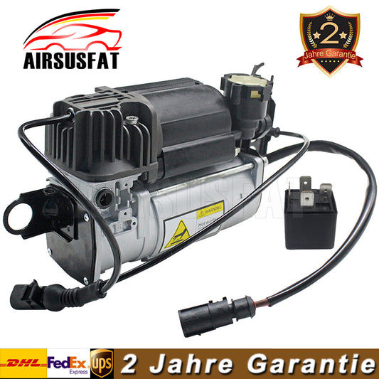for Audi Q7 4LB Quattro 2006-2015 air suspension compressor + relay 4L0698007 DE