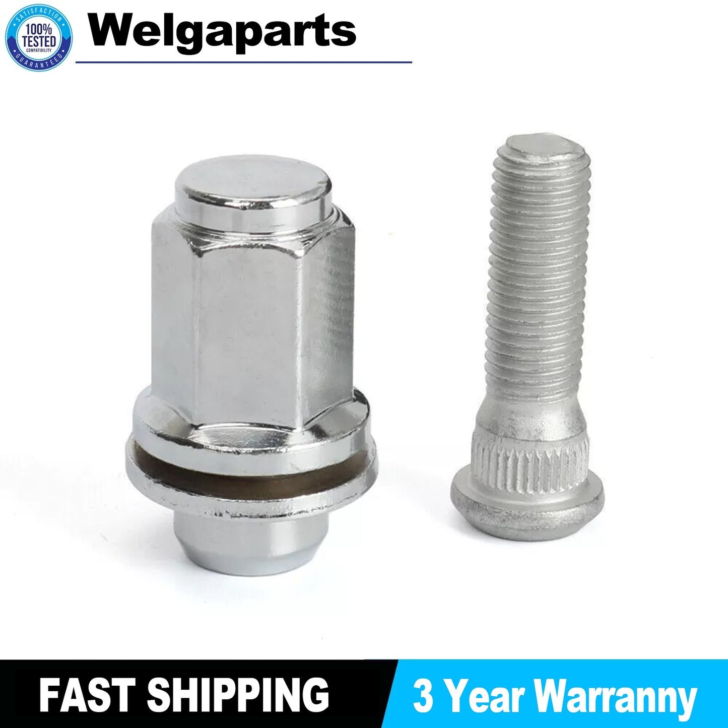 for Toyota 4Runner for Avalon for Camry for Corolla Wheel Lug Stud Hub 12x1.5+Lug Nut Chrome