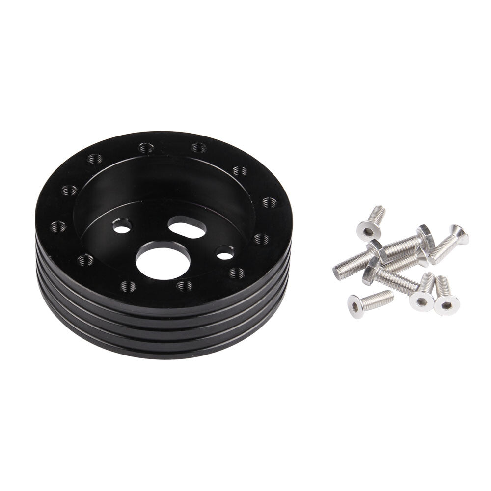 Black 0.5 Hub for 5 6 Hole Steering Wheel to Grant 3 Hole Adapter Boss 1/2