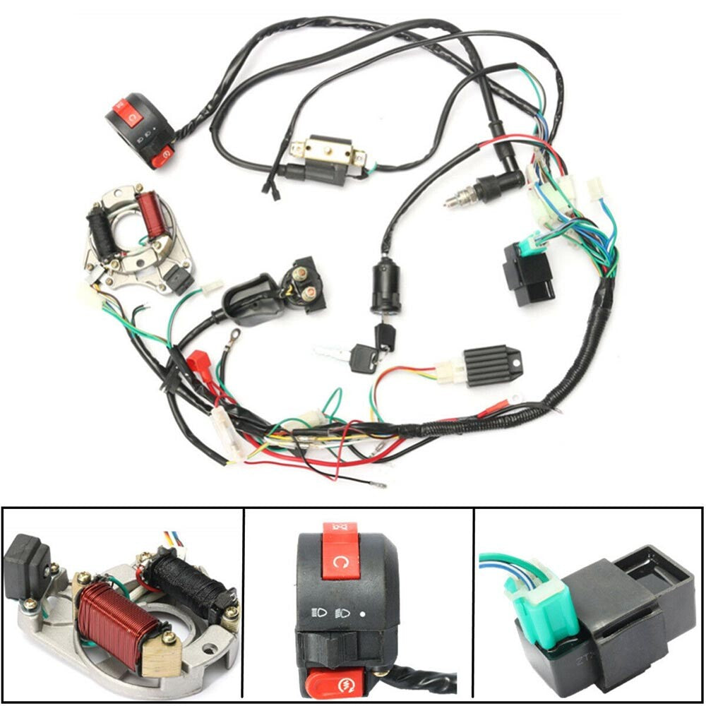 Startor Wiring Harness Loom for Quad ATV Taotao Kazuma 50 70 90cc 110cc 125cc
