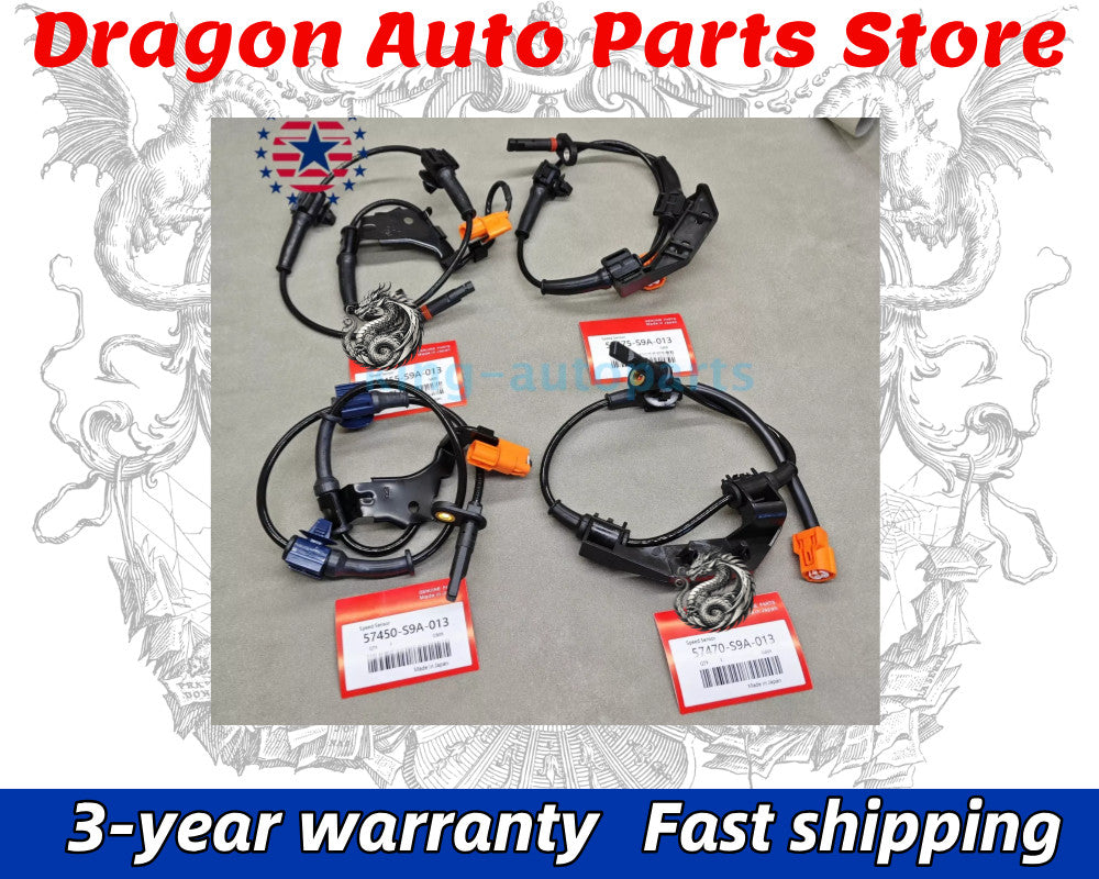 4PCS ABS Wheel Speed Sensor Front Rear Left Right for Honda CR-V 2002-2006