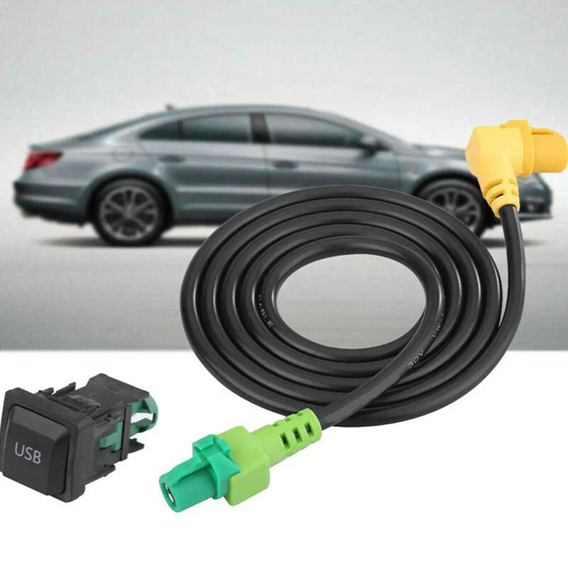 Car USB Switch Cable USB Audio Adapter Charger RCD510 RNS315 Kit for Passat for Golf