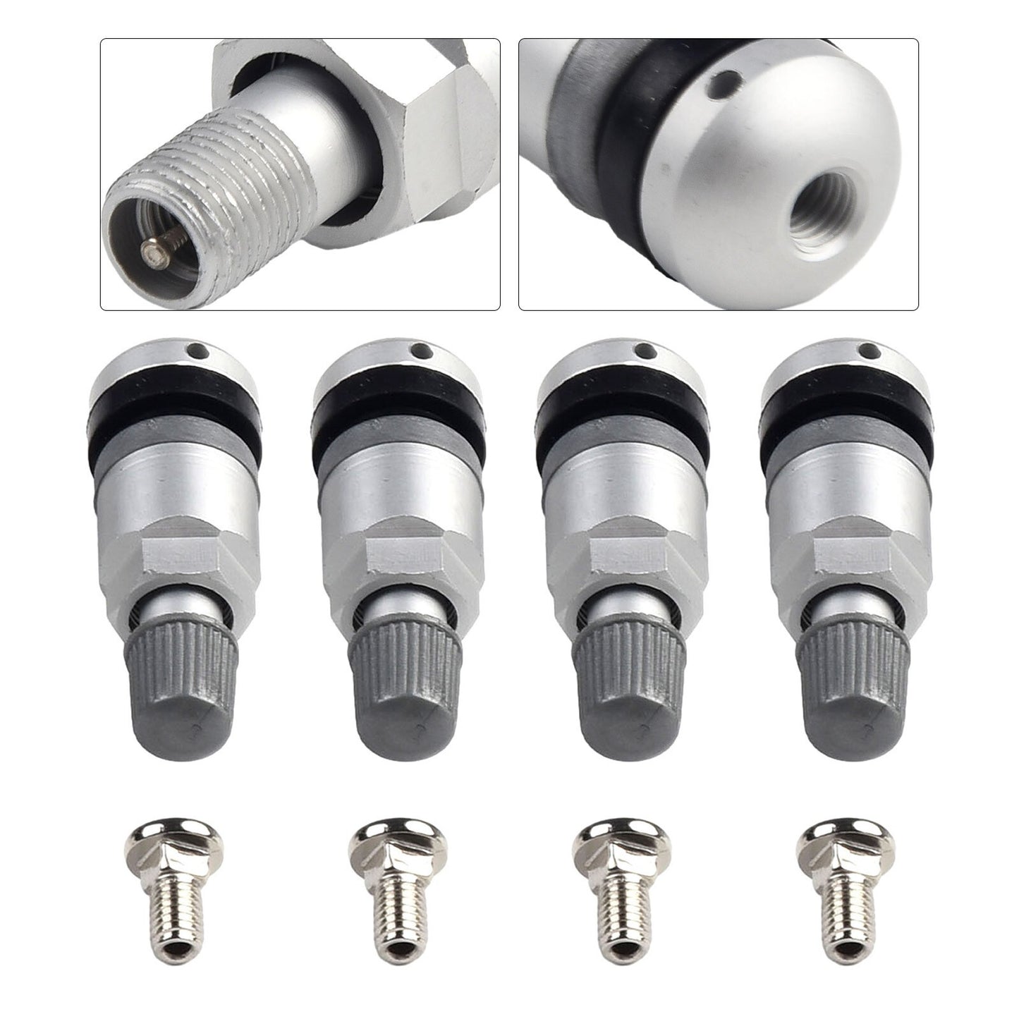 4pcs TPMS Tire Pressure Sensor Valve Stem Repair Kit Fit For 5 Series