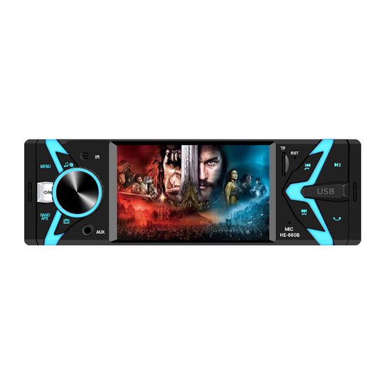 1 Din 4.1in Radio Car Stereo Bluetooth MP5 Player Mirror Link Microphone USB/AUX