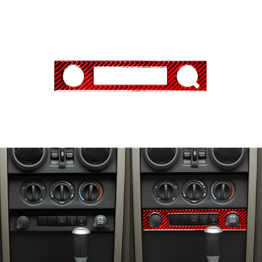 Red Carbon Fiber Power Outlet & Cigarette Lighter for Jeep for Wrangler 07-10 Type B