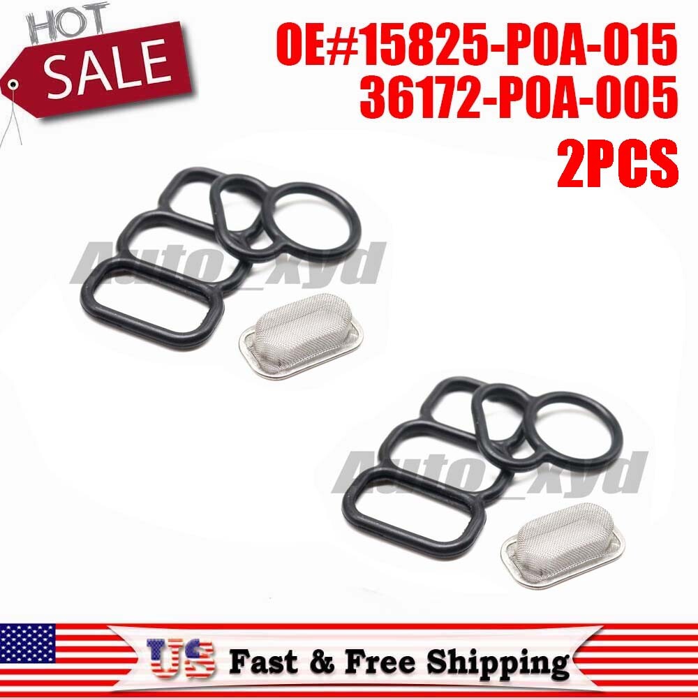 2PCS Upper Lower Spool Valve VTEC Solenoid Gasket 917-170 for Honda Odyssey