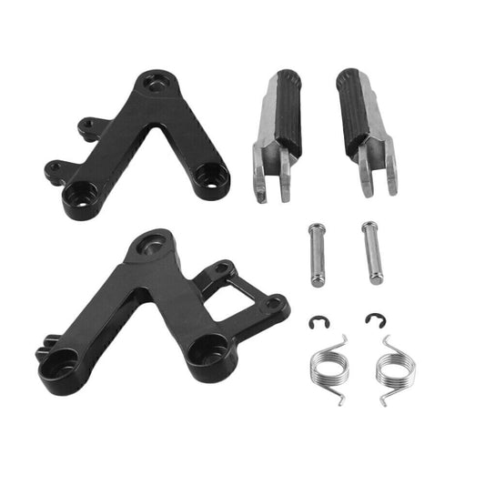 Black Front Rider Footrest Foot Peg Bracket for Honda CBR 250RR 1990-1997 MC22