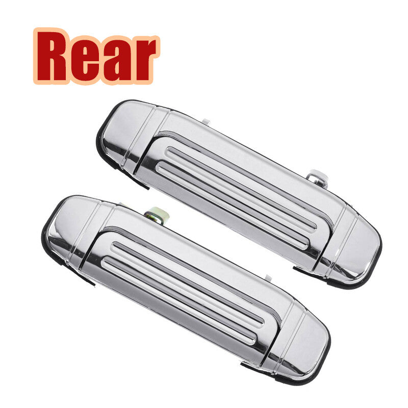 Pair Chrome Rear Outer Door Handle for Mitsubishi Pajero Montero V32 V33 V43