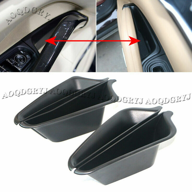 for Porsche for Cayenne 2011-2017 ABS Black Car Door Storage Box Container Holder 4X