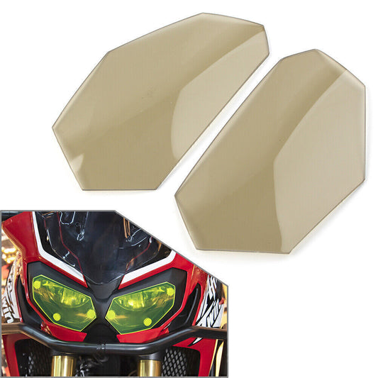 Front Headlight Guard Shield Screen Lens Cover for HONDA CRF1000L 2015-20 Smoke